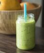 green piña colada smoothie, green pina colada smoothie